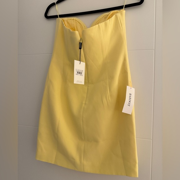 Bardot Eleni Flower Detail Mini Dress Yellow - Picture 4 of 4